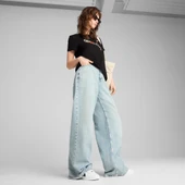 Puma 685081 01 Graphıcs Floral Cat Logo Tee Kadın T-shirt thumbnail 3