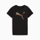 Puma 685081 01 Graphıcs Floral Cat Logo Tee Kadın T-shirt thumbnail 4