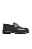 Ayakmod Siyah Hakiki Deri Erkek Loafer Ayakkabı Premium 2871 M - 1
