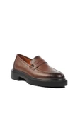 Ayakmod Kahve Rugan Hakiki Deri Erkek Loafer Ayakkabı Premium 1018 M - 3