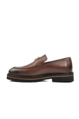 Ayakmod Kahve Hakiki Deri Erkek Loafer Ayakkabı Premium 2871 M - 2