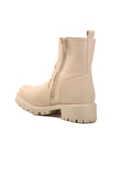 Ayakmod Bej Fermuarlı Kadın Bot 23010 Z - 4