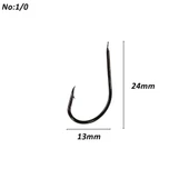 Powerex 530 model 1/0 Black Nickel Kutu Balık İğne 100 Adet - Balık İğnesi 100'lü Kutu - 2