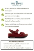 Roy Jones Kadın Ortopedik Anatomik Tabanlı Çift Bantlı Cırt Cırtlı Arkadan Tokalı Günlük Sandalet Terlik - 6