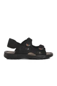Ayakmod Siyah Nubuk Hakiki Deri Erkek Sandalet 1405 M - 1