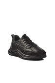 Ayakmod Siyah Hakiki Deri Erkek Sneaker 1004 M - 3