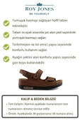 Roy Jones Kadın Ortopedik Anatomik Tabanlı Çift Bantlı Cırt Cırtlı Arkadan Tokalı Günlük Sandalet Terlik - 5