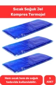 Premium Soğutucu Tekrar Kullanılabilir Soğuk Sıcak Termo Jel Kompres 3 Adet - 1