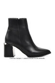 Ayakmod Siyah İçi Polarlı Topuklu Kadın Bot 248025 Z - 1