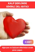 Premium Kalp Şeklinde El Isıtıcısı Sihirli Jel Isıtıcı Kayak Dağcı Torba Kalpli Cep Sobası 4'Lü Set - 1