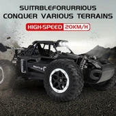 1:16 Off Road Şarjlı RC Uzaktan kumandalı SİYAH Arazi Aracı 5 Kanallı Tek Bataryalı 20 Km/s Hızında Hediyelik Oyuncak - 3