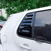 Vw Golf 4 1997-2003 Uyumlu Kelebek Cam Izgarası Kelebek Cam Vizörü Havalandırma Sağ Sol Takım Parlak Siyah - 3