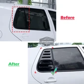 Vw Golf 4 1997-2003 Uyumlu Kelebek Cam Izgarası Kelebek Cam Vizörü Havalandırma Sağ Sol Takım Parlak Siyah - 5