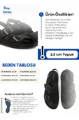Roy Jones Barcelona Urban Sandals Rahat Yumuşak Tabanlı Erkek Sandalet - 5