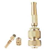 Ayarlanabilir Metal Sulama Başlığı Sarı Renk Hortum Bağlantı Aparatlı Sök Tak Bahçe Araba Yıkama - 5