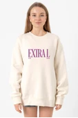 Jennie ExtraL Ekru Kadın 2ip Sweatshirt thumbnail 1