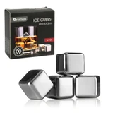 Perlotus 4’lü Paslanmaz Çelik Viski Taşı Sulandırmadan Soğutma Buz Küpleri - 1