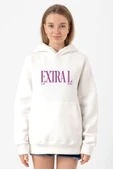 Jennie ExtraL Beyaz Kadın 3ip Kapşonlu Sweatshirt - 1