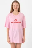 Lisa Alter Ego Pembe Kadın Oversize Tshirt thumbnail 1