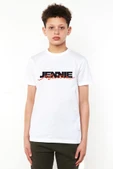 Jennie Mantra Beyaz Çocuk Bisikletyaka Tshirt - 1