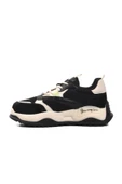 Guja Siyah Suni Deri Kadın Sneaker 24Y425 G - 2