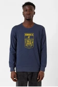 Romania Coat Arms indigo Erkek 2ip Sweatshirt thumbnail 1