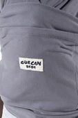 Gürcan Bebe Sling Anakucağı Cepli Bebek Taşıma Şalı Gri - 5
