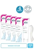 Veet Pure Tüy Dökücü Krem Hassas Cilt 200 ml 4 Adet - 1