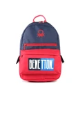 United Colors Of Benetton Lacivert-Kırmızı  Unisex Okul Çantası 03789 - 1