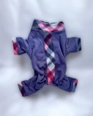 Monogram Purp Polar Kedi Tulum Pijama thumbnail 2