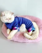 Monogram Purp Polar Kedi Tulum Pijama thumbnail 3