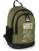 United Colors Of Benetton Haki-Siyah Unisex Sırt Çantası 03826 - 3