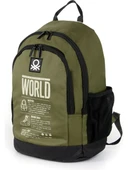 United Colors Of Benetton Haki-Siyah Unisex Sırt Çantası 03826 - 2