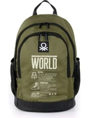 United Colors Of Benetton Haki-Siyah Unisex Sırt Çantası 03826 - 1