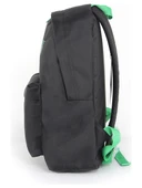 United Colors Of Benetton Siyah-Yeşil Unisex Okul Çantası 03805 - 3