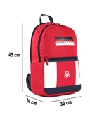 United Colors Of Benetton Kırmızı-Beyaz Unisex Sırt Çantası 04287 - 4