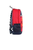 United Colors Of Benetton Kırmızı-Lacivert  Unisex Okul Çantası 03766 - 2