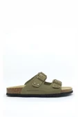 LUMBERJACK JOLIE NU 4FX HAKİ HAKİKİ DERİ COMFORT CASUAL TOKALI TERLİK - 1