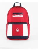 United Colors Of Benetton Kırmızı-Beyaz Unisex Sırt Çantası 04287 - 1