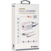 SYROX J46 DUVAR ŞARJI & LİGHTNİNG KABLO 1.6A HIZLI ŞARJ - 1