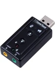 7.1 Usb Ses Kartı Harici External Usb Sound Kart Virtual 3d Çevirici - 1