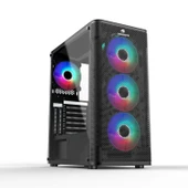 GameBooster GB-M206B USB3.0 ARGB Fan Siyah Metal kasa (PSU Yok) - 1