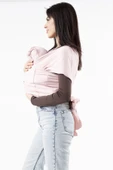 Gürcan Bebe Sling Anakucağı Cepli Bebek Taşıma Şalı Pembe - 2