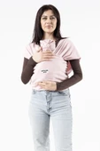 Gürcan Bebe Sling Anakucağı Cepli Bebek Taşıma Şalı Pembe - 1