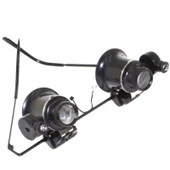 Gözlük Model Çıft Led Aydınlatma Saat Onarımı Için Harika Büyüteç thumbnail 3