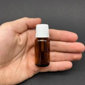 10 cc Fırçalı Cam  Şişe - Amber , 10 ml Kilitli Kapaklı Fırçalı Cam Şişe  x 3 Adet thumbnail 1