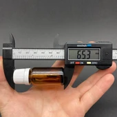 10 cc Fırçalı Cam  Şişe - Amber , 10 ml Kilitli Kapaklı Fırçalı Cam Şişe  x 3 Adet thumbnail 3