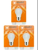 (3 Adet) Osaka 7W (50W) Sarı Işık E27 Duylu (Kalın Duy) Led Mini Ampul - 1