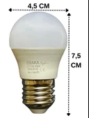 (5 Adet) Osaka 7W (50W) Sarı Işık E27 Duylu (Kalın Duy) Led Mini Ampul - 3