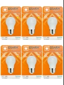 (6 Adet) Osaka 7W (50W) Sarı Işık E27 Duylu (Kalın Duy) Led Mini Ampul - 1